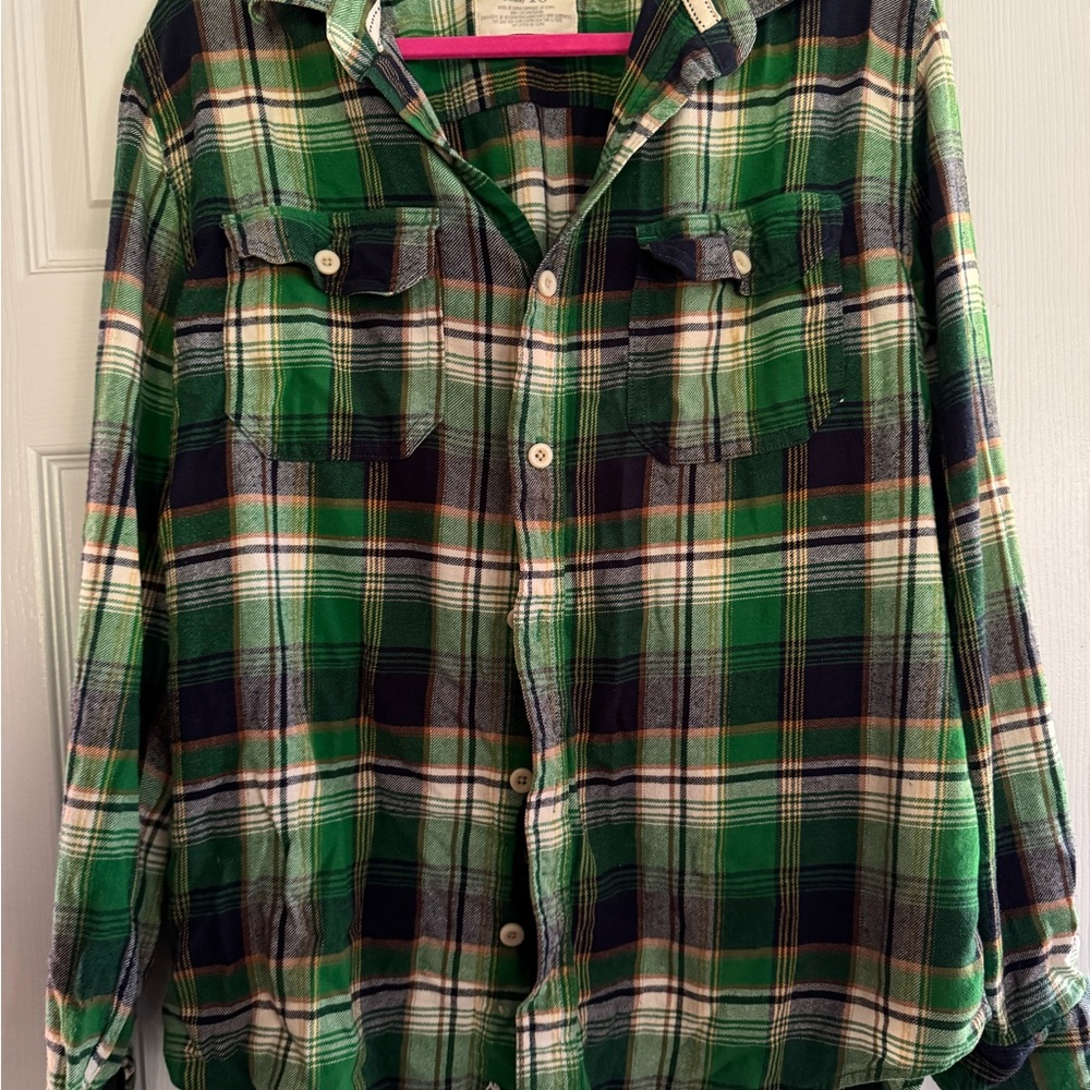 Aeropostale Green Plaid men’s XL flannel shirt